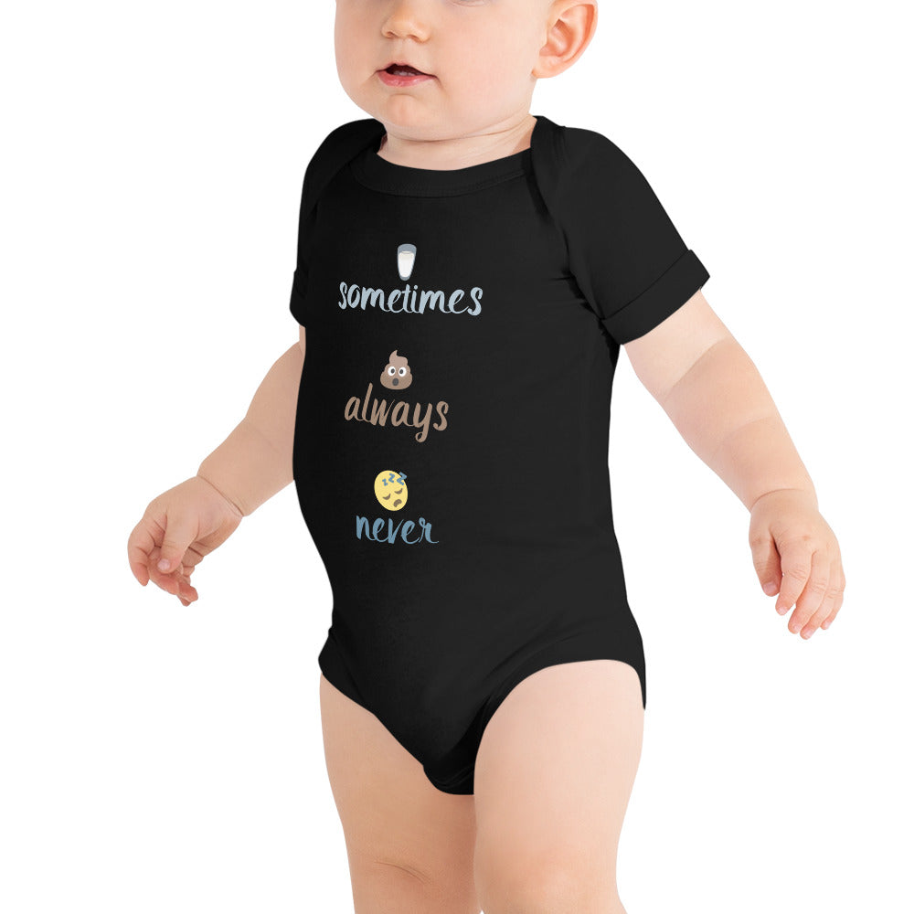 Sometimes, Always, Never - Baby short sleeve one piece