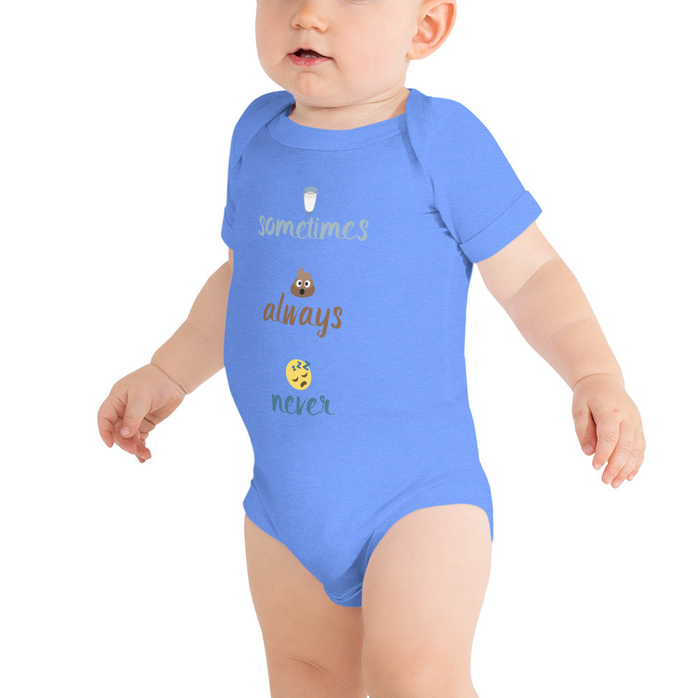 Sometimes, Always, Never - Baby short sleeve one piece
