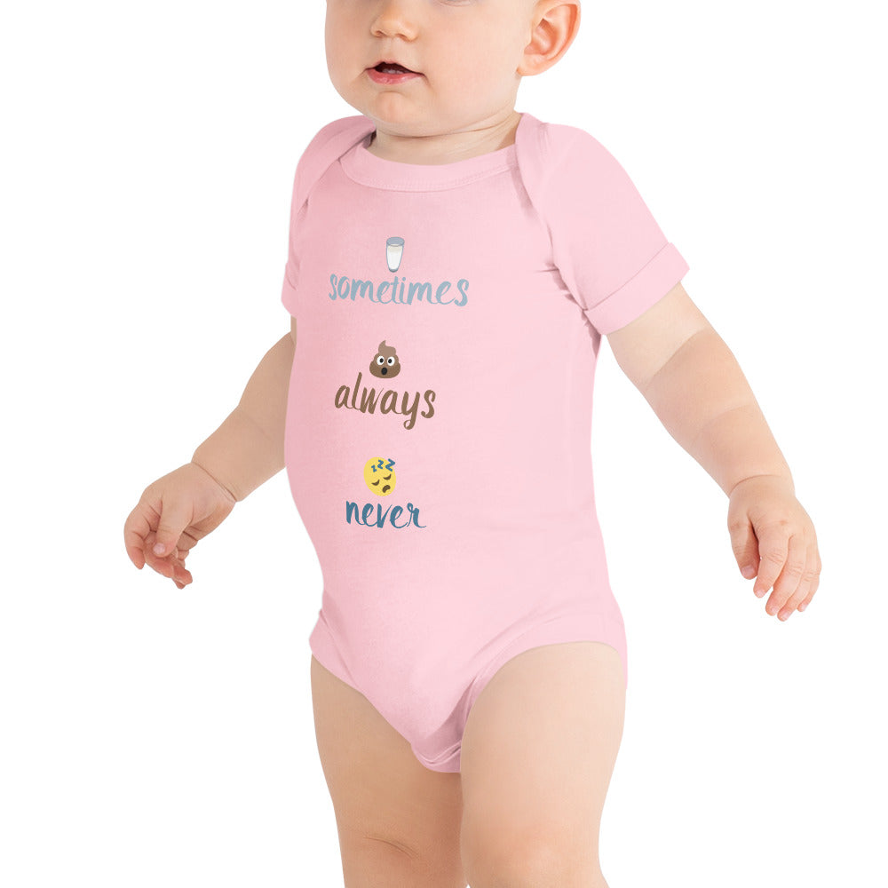 Sometimes, Always, Never - Baby short sleeve one piece