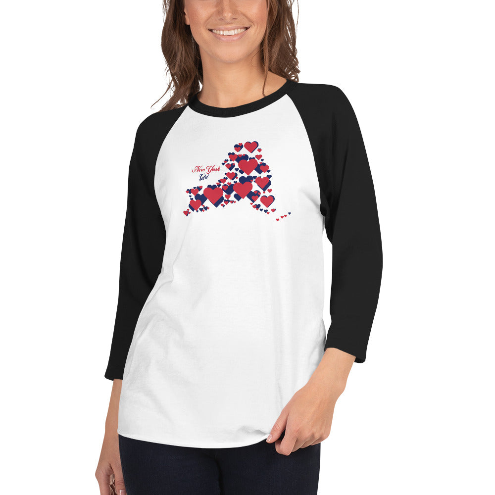 New York Girl - 3/4 sleeve raglan shirt