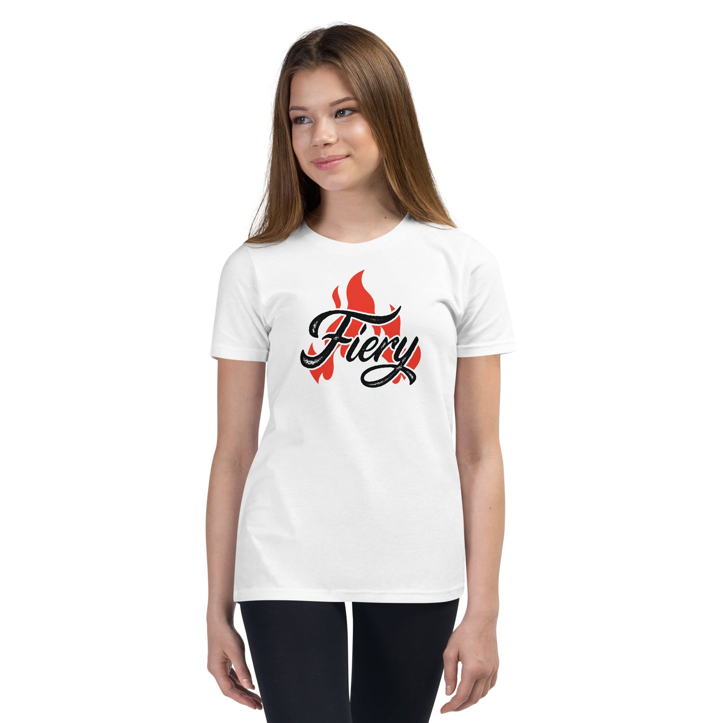 Fiery (Black Lettering) - Youth Short Sleeve T-Shirt