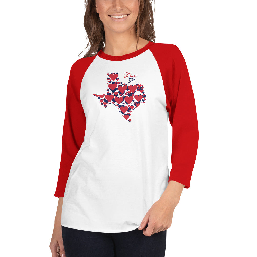 Texas Girl - 3/4 sleeve raglan shirt