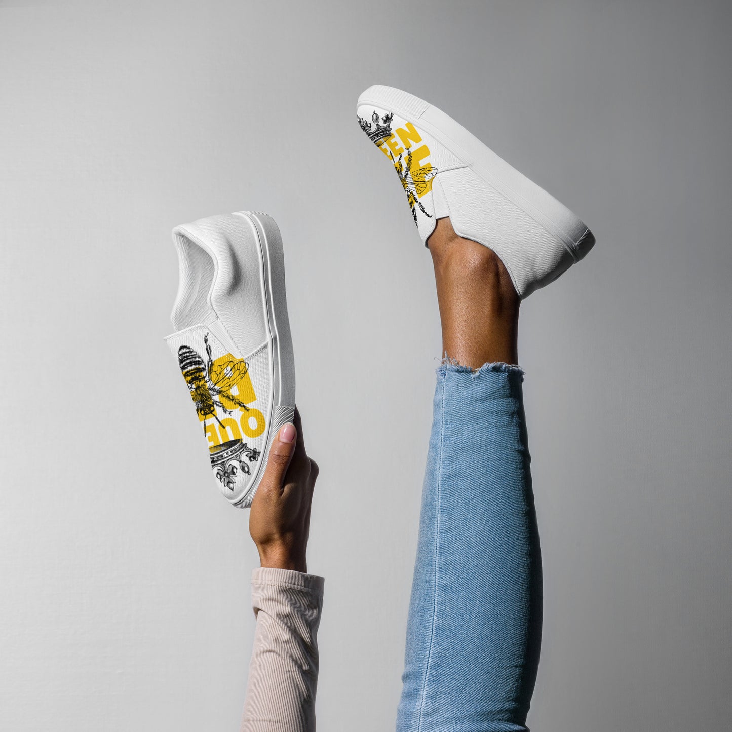 Queen Bee - Women’s slip-on canvas shoes