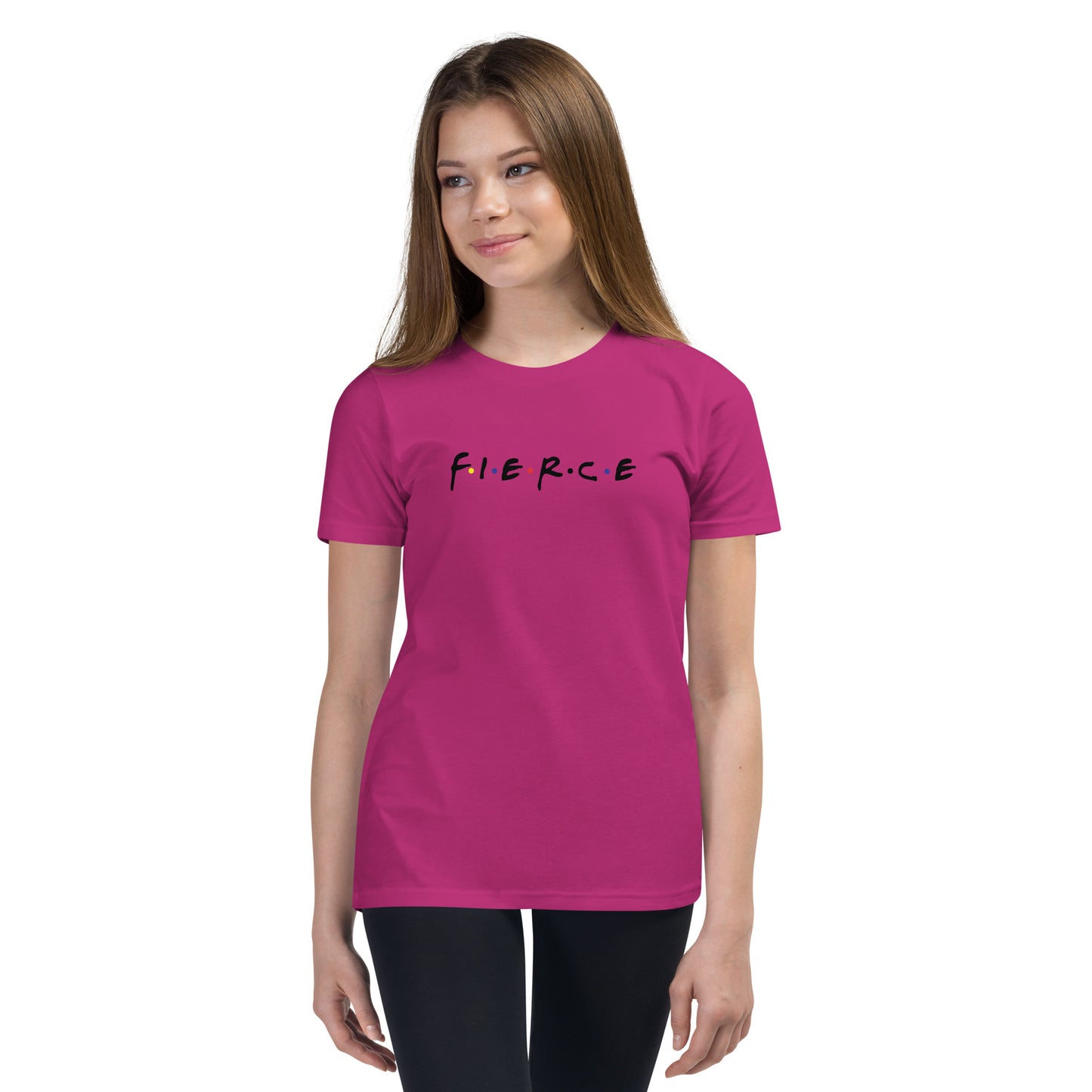 F•I•E•R•C•E - Youth Short Sleeve T-Shirt